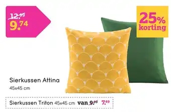 Leen Bakker Sierkussen Attina aanbieding