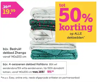 Leen Bakker Bedrukt dekbed Zhenga aanbieding