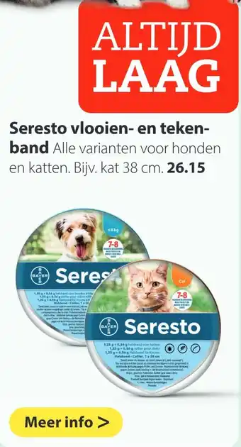 Pets Place Seresto vlooien- en teken-band aanbieding