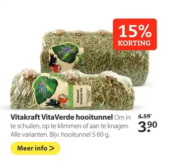 Pets Place Vitakraft VitaVerde hooitunnel aanbieding