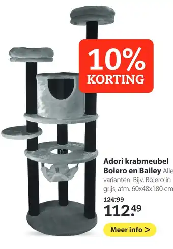 Pets Place Adori krabmeubel Bolero en Bailey aanbieding