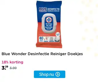 Plein.nl Blue Wonder Desinfectie Reiniger aanbieding