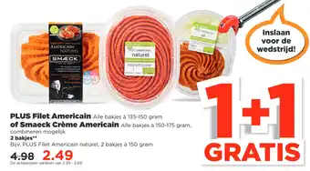 PLUS PLUS Filet Americain of Smaeck Crème Americain .... aanbieding