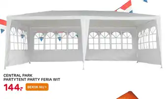 Praxis Central Park Partytent Party Feria Wit aanbieding