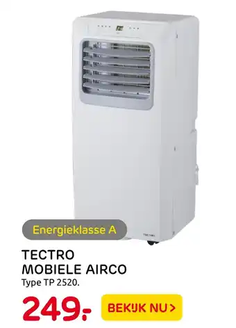 Praxis Tectro Mobiele Airco Type Tp 2520 aanbieding