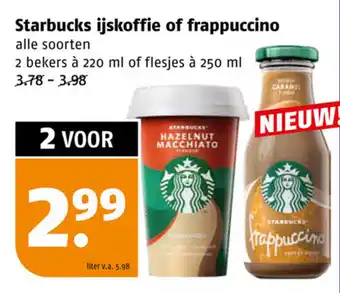 Poiesz Starbucks ijskoffie of frappuccino aanbieding