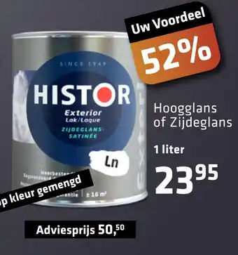 De voordeelmarkt Histor Exterior Lak/Laque Hoogglans of Zijdeglans aanbieding