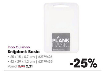 HANOS Inno Cuisinno Snijplank Basic aanbieding