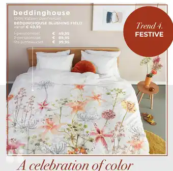 Slaapboulevard Kwakernaat BEDDINGHOUSE BLUSHING FIELD aanbieding