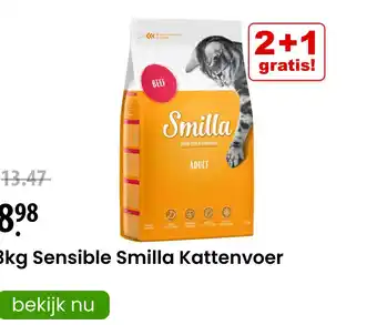 Zooplus 3kg Sensible Smilla Kattenvoer aanbieding