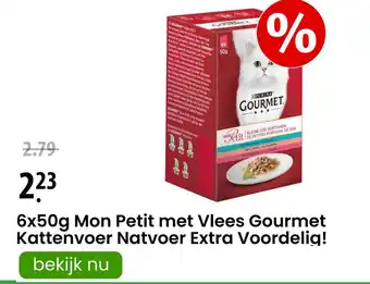 Zooplus Mon Petit met Vlees Gourmet Kattenvoer Natvoer Extra Voordelig! aanbieding