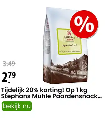 Zooplus Stephans Mühle Paardensnack 1 kg aanbieding