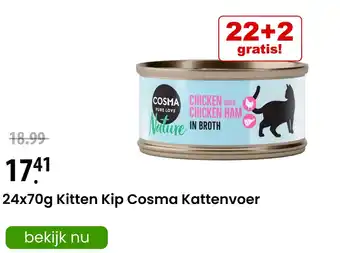 Zooplus Kitten Kip Cosma Kattenvoer aanbieding