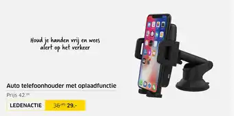 ANWB Auto telefoonhouder met oplaadfunctie aanbieding