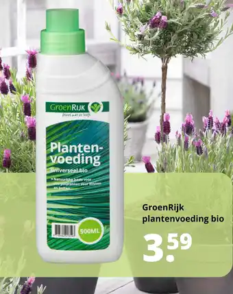 GroenRijk GroenRijk plantenvoeding bio aanbieding