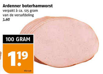 Poiesz Ardenner boterhamworst aanbieding
