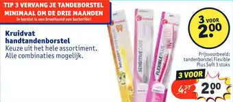 Kruidvat Kruidvat handtandenborstel aanbieding