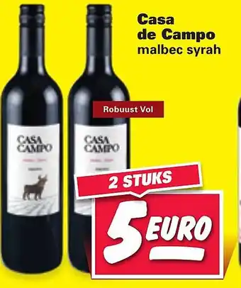 Nettorama Casa de Campo malbec syrah aanbieding