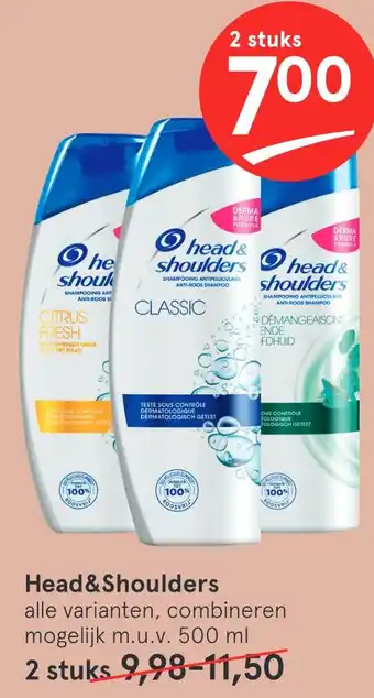 Etos Head&Shoulders 500ml aanbieding