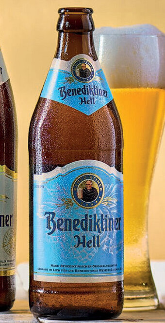 De Kweker Benediktiner Hell tray 8x50 cl aanbieding