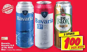 Nettorama Bavaria, Bavaria 0.0 of De Klok bier aanbieding