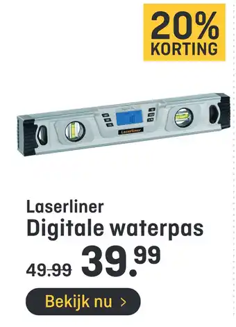 Hubo Laserliner Digitale waterpas aanbieding