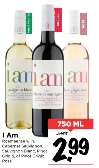 Vomar Voordeelmarkt I Am 750ml aanbieding