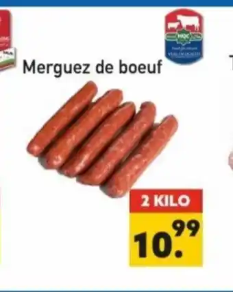 Tanger Markt Merguez de boeuf 2 kilo aanbieding