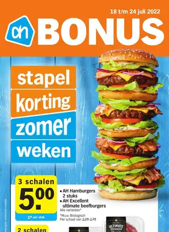 Albert Heijn Hamburgers 3 schalen aanbieding