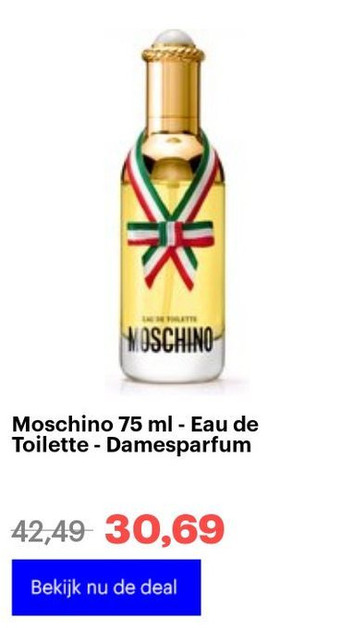 Bol.com Moschino 75 ml - Eau de Toilette - Damesparfum aanbieding