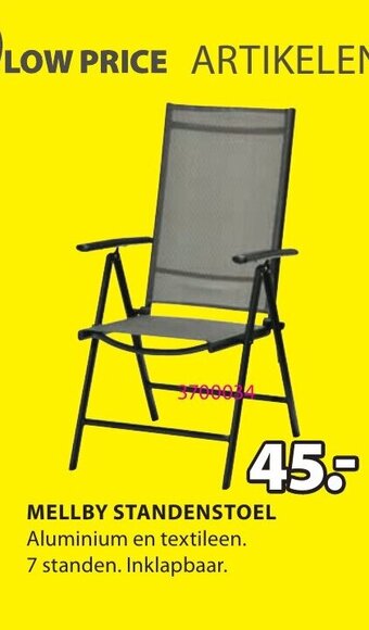 Jysk Mellby Standenstoel aanbieding