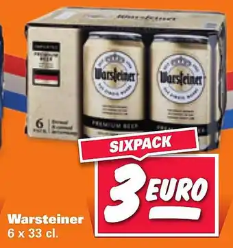 Nettorama Warsteiner 6 x 33 cl. aanbieding