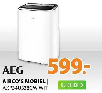 Expert Aeg airco's mobiel | axp34U338cw wit aanbieding