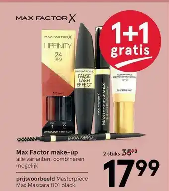 Etos Max factor make-up aanbieding