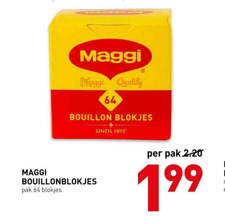 Maggi bouillonblokjes aanbieding bij De Kweker