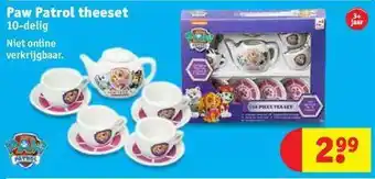 Kruidvat Paw patrol theeset 10-delig aanbieding