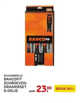 Praxis Bahcofit schroeven draaierset 6-delig aanbieding