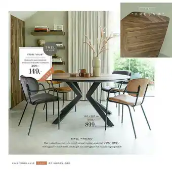 Xooon Tafel aanbieding