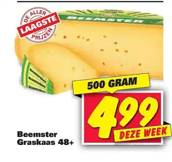 Nettorama Beemster graskaas 48+ 500 gram aanbieding