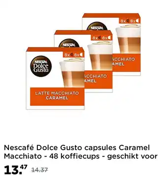 Amazon Nescafé Dolce Gusto capsules Caramel Macchiato aanbieding