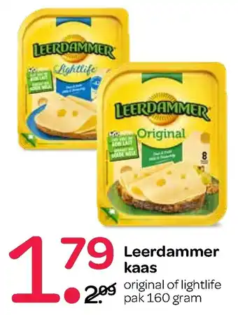 Spar Leerdammer Kaasplakken 160g aanbieding