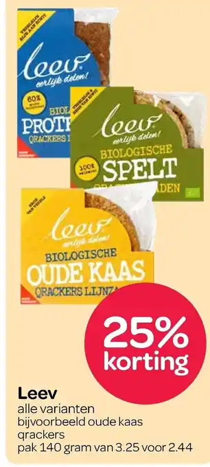 Spar Leev 140g aanbieding