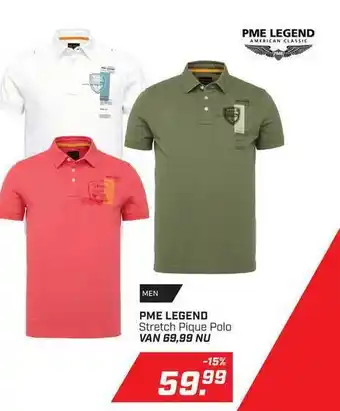 Daka Sport PME Legend Stretch Pique Polo aanbieding