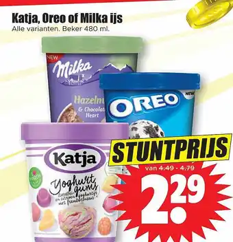 Dirk Katja, Oreo Of Milka Ijs aanbieding