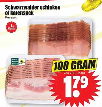 Dirk Schwarzwalder Schinken Of Katenspek aanbieding