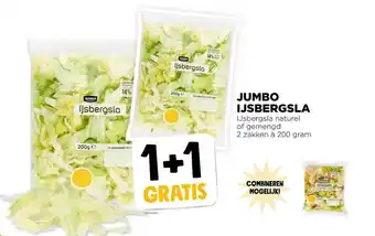 Jumbo Jumbo Ijsbergsla 1+1 Gratis aanbieding