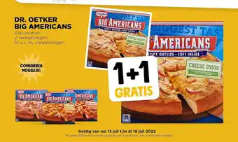 Jumbo Dr. Oetker Big Americans 1+1 Gratis aanbieding