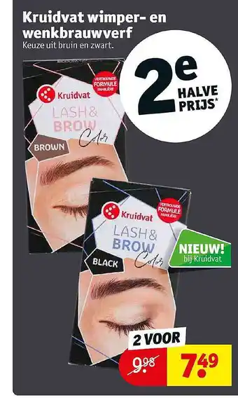 Kruidvat Kruidvat Wimper- En Wenkbrauwverf aanbieding