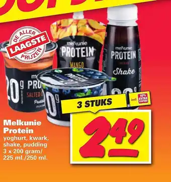 Nettorama Melkunie Protein Yoghurt, Kwark, Shake, Pudding aanbieding