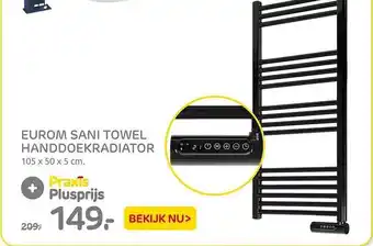 Praxis Eurom Sani Towel Handdoekradiator aanbieding